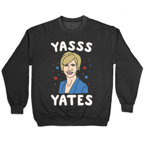 Yasss Yates White Print Pullover