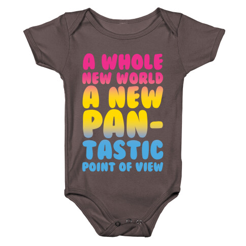 A New Pantastic Point of View Parody White Print Baby One-Piece