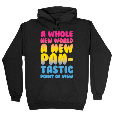 A New Pantastic Point of View Parody White Print Hooded Sweatshirt