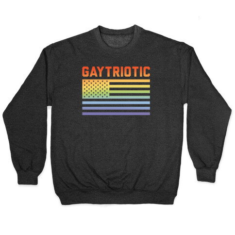 Gaytriotic White Print Pullover