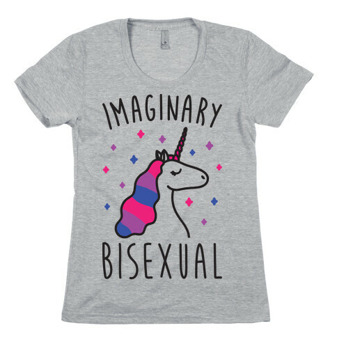 Imaginary Bisexual Unicorn Womens T-Shirt