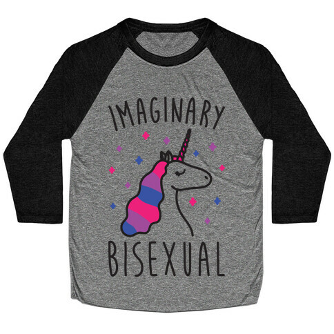 Imaginary Bisexual Unicorn Baseball Tee