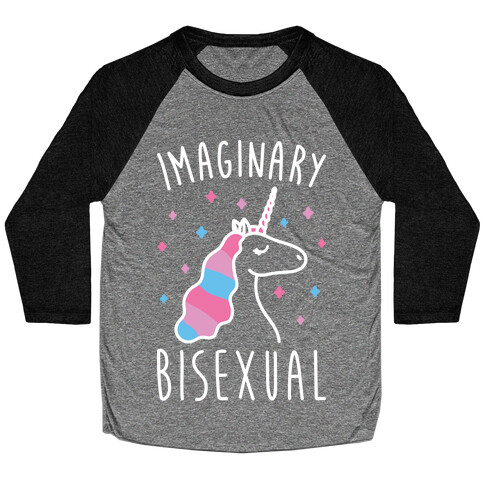 Imaginary Bisexual Unicorn Baseball Tee