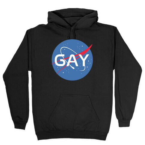 Gay Nasa Parody Hooded Sweatshirt
