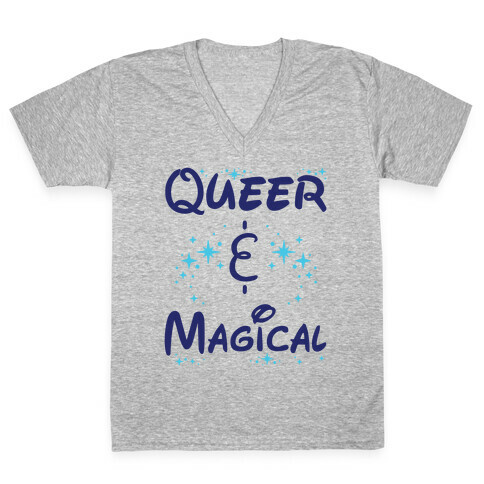 Queer and Magical V-Neck Tee Shirt