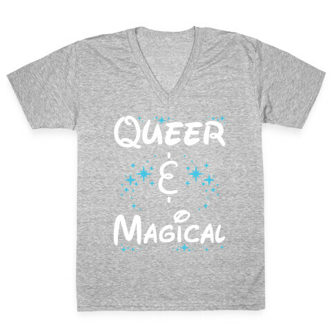 Queer and Magical V-Neck Tee Shirt