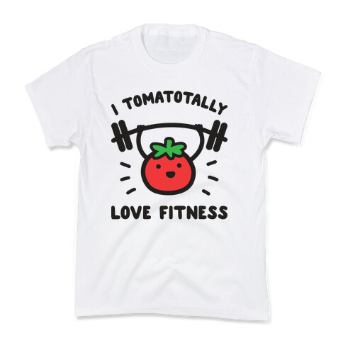 I Tomatotally Love Fitness Kids T-Shirt