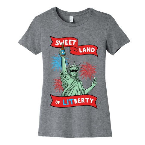 Sweet Land of LITberty Womens T-Shirt