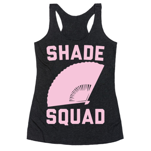 Shade Squad White Print Racerback Tank Top