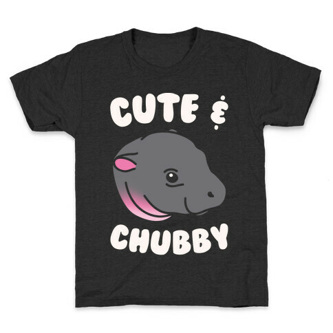 Cute & Chubby White Print Kids T-Shirt