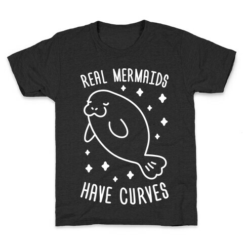 Real Mermaids Have Curves Kids T-Shirt