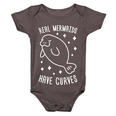 Real Mermaids Have Curves Baby One-Piece