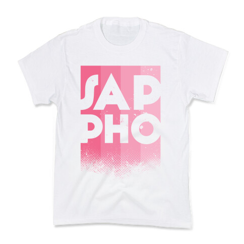 Vintage Sappho Pink Kids T-Shirt