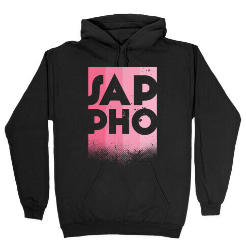 Vintage Sappho Pink Hooded Sweatshirt