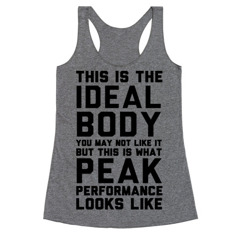 This Is The Ideal Body Racerback Tank Top