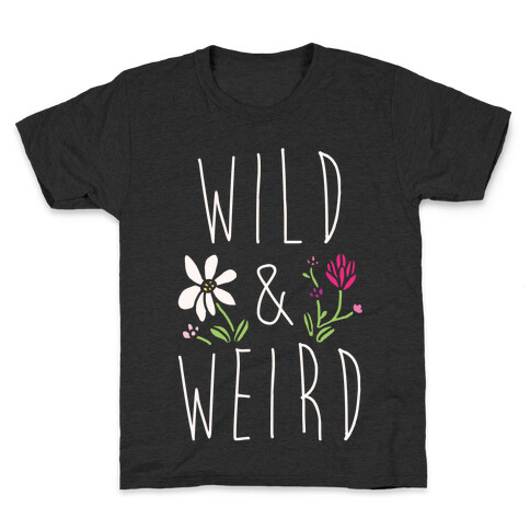 Wild & Weird White Print Kids T-Shirt