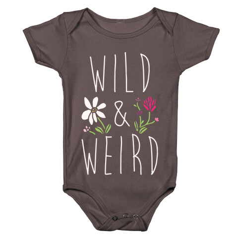 Wild & Weird White Print Baby One-Piece