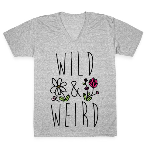 Wild & Weird  V-Neck Tee Shirt