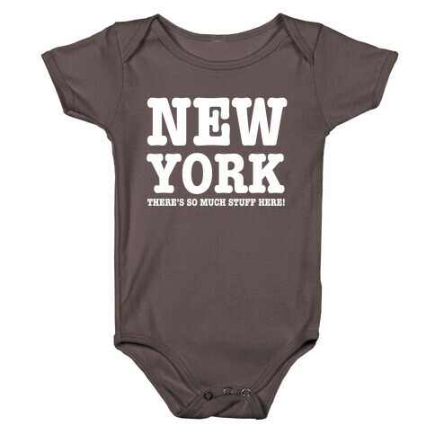 New York, There's So Much Stuff Here! Baby One-Piece