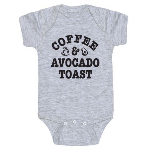Coffee & Avocado Toast Baby One-Piece