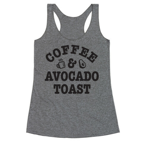 Coffee & Avocado Toast Racerback Tank Top