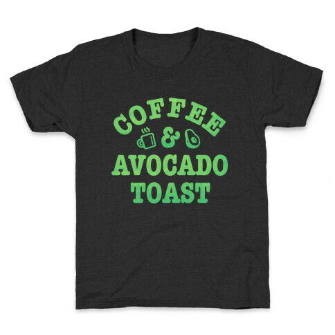 Coffee & Avocado Toast Kids T-Shirt