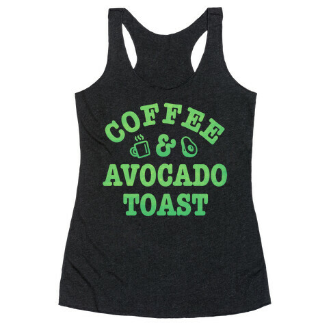 Coffee & Avocado Toast Racerback Tank Top