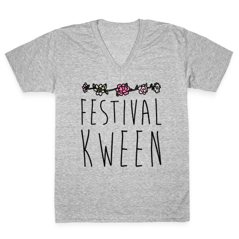 Festival Kween V-Neck Tee Shirt