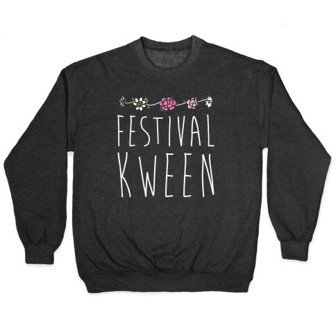 Festival Kween White Print Pullover