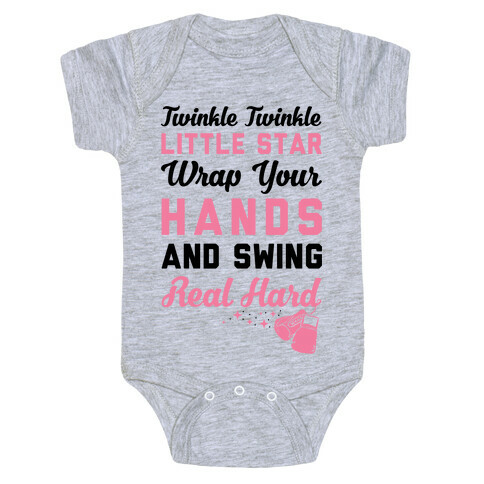 Twinkle Twinkle Little Star Wrap Your Hands And Swing Real Hard Baby One-Piece