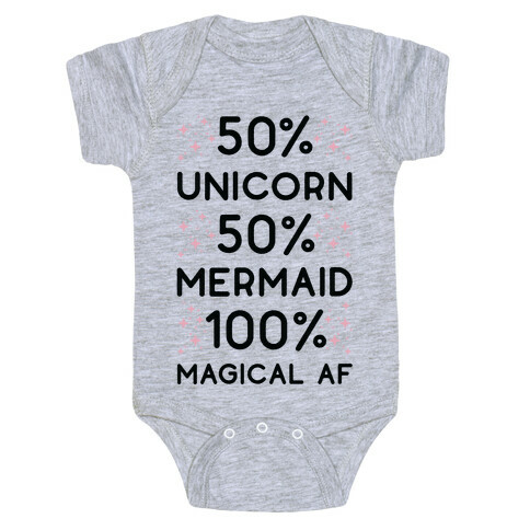 50% Unicorn 50% Mermaid Baby One-Piece