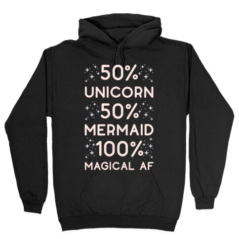 50% Unicorn 50% Mermaid Hooded Sweatshirt