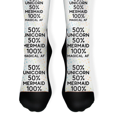 50% Unicorn 50% Mermaid Sock