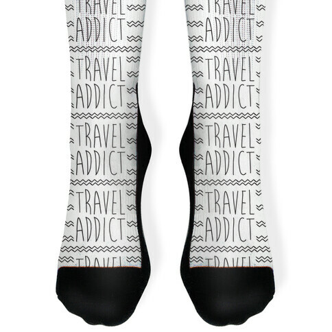  Travel Addict Sock