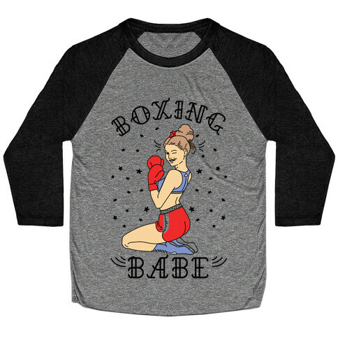 Boxing Babe Baseball Tee