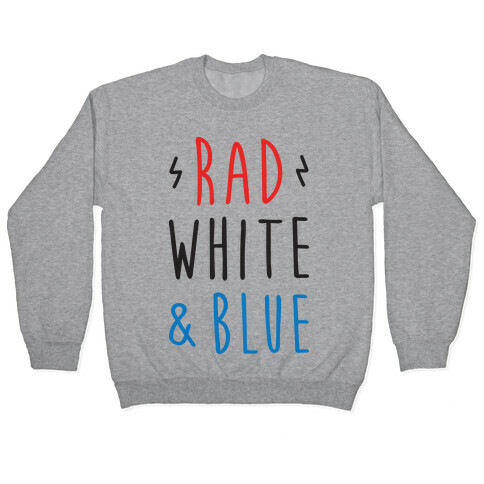 Rad White & Blue Pullover