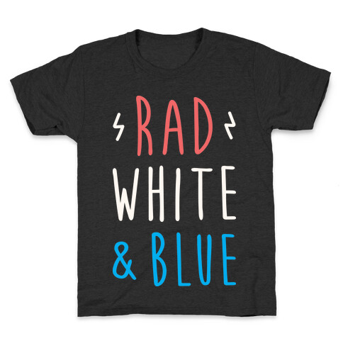 Rad White & Blue Kids T-Shirt
