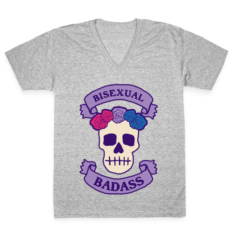 Bisexual Badass V-Neck Tee Shirt