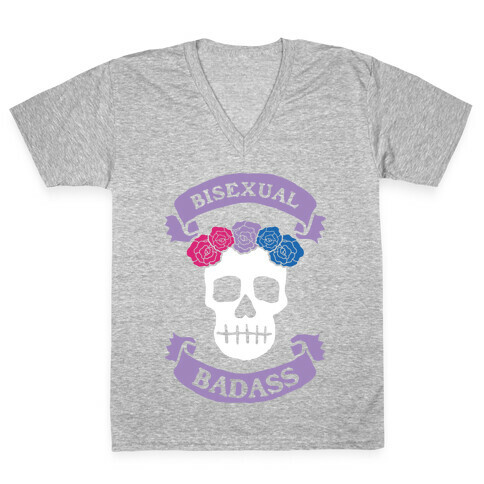 Bisexual Badass V-Neck Tee Shirt