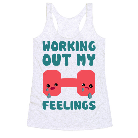 Working Out My Feelings Racerback Tank Top