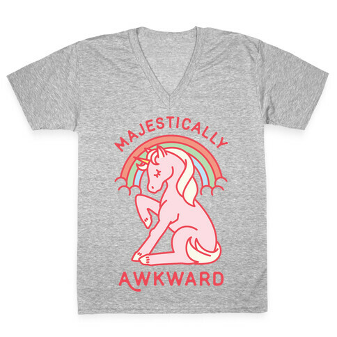 Majestically Awkward V-Neck Tee Shirt