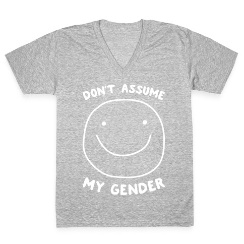 Don't Assume My Gender V-Neck Tee Shirt