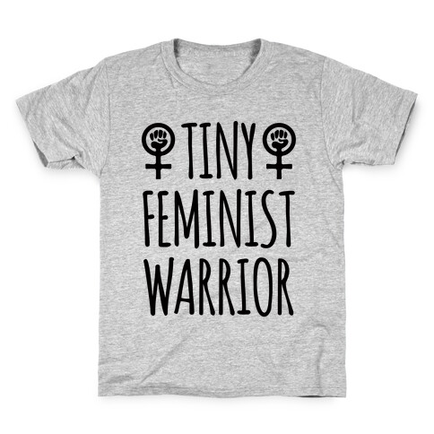 Tiny Feminist Warrior Kids T-Shirt