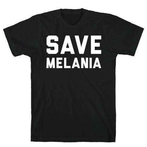 Save Melania White Print T-Shirt