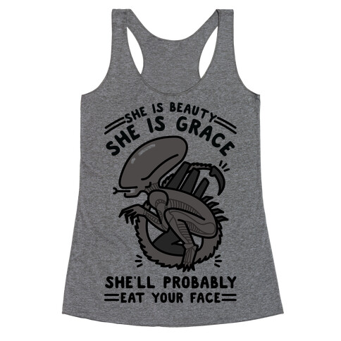 She'll Probably Eat Your Face Racerback Tank Top