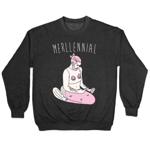 Merllennial White Print Pullover