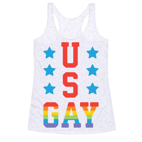 U.S.Gay Racerback Tank Top