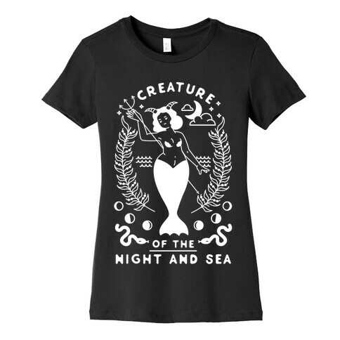 Creature of the Night and Sea Womens T-Shirt