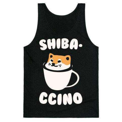 Shibaccino White Print Tank Top