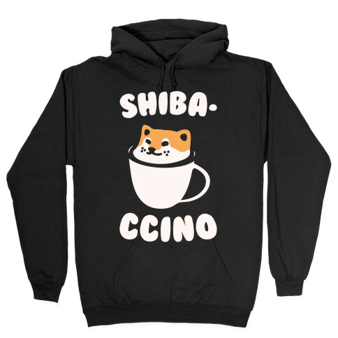 Shibaccino White Print Hooded Sweatshirt